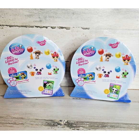 Littlest Pet Shop Disco Dance Off Set Of 2 LPS 203 Iguana & 200 Panda NEW SEALED - Picture 2 of 4